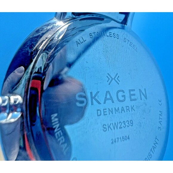 Skagen Ditte Silver Dial Two-tone Stainless Steel Ladies Watch SKW2339 Needs Bat - Picture 7 of 7